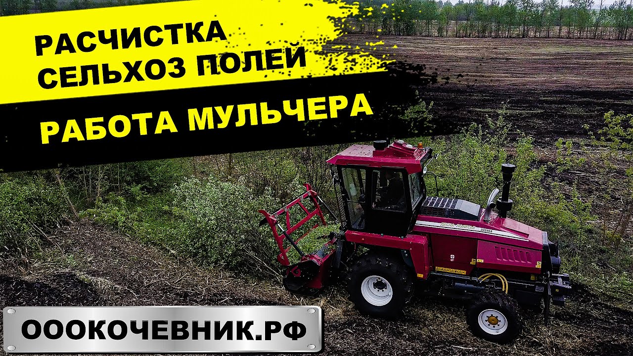 Как расчищают сельхоз поля от ДКР? Работа МУЛЬЧЕРА. ОООКОЧЕВНИК смотреть онлайн
