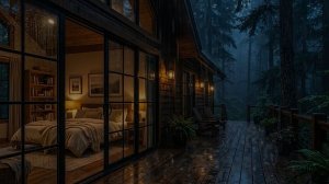 🌧️ ЗВУКИ ДОЖДЯ В ЛЕСНОЙ СПАЛЬНЕ | Уютная Атмосфера, Шум Дождя для Глубокого Сна