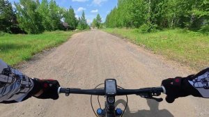 Покатушка на велосипедах по веломаршруту вокруг озера Курочкино