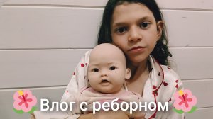 влог с реборном||  поездка на дачу
