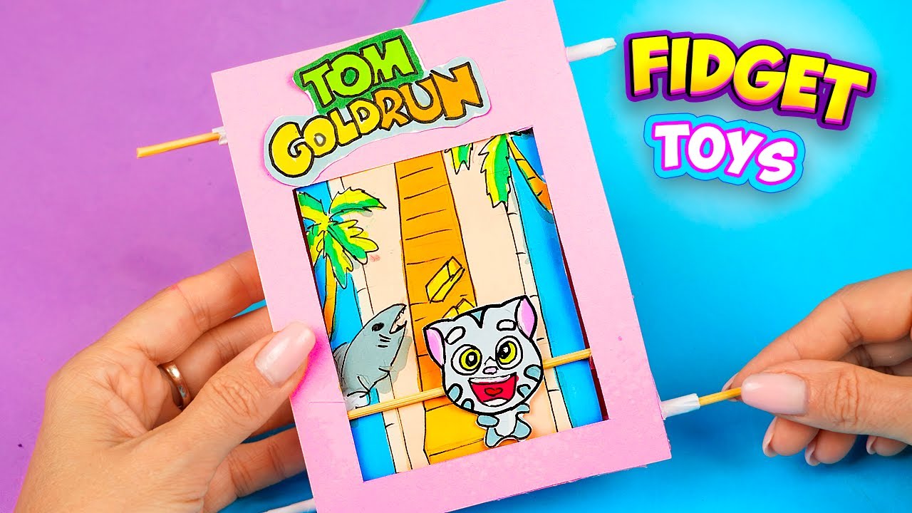 Как сделать настольную игру Том за Золотом, своими руками | Talking tom gold run смотреть онлайн