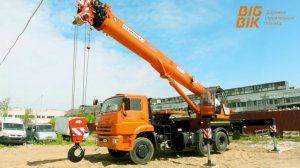 25-тонный автокран КЛИНЦЫ с овоидной стрелой КС-55713-1К-4 на шасси КАМАЗ 65115