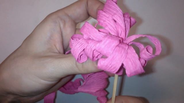 Поделки из гофрированной бумаги Цветок Гиацинт Crafts paper Flower Handemade смотреть онлайн