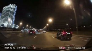 Driving in Moscow agglomeration: Химки - Текстильщики 13/10/2024 (timelapse 4x)