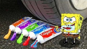 😱 Машинка против зубной пасты! Что произойдёт? 🚗🦷 Мультики для детей