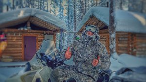 ОТМОРОЖЕННЫЙ В ТАЙГЕ. В ЛЮТЫЙ МОРОЗ НА СНЕГОХОДЕ. СКРАДОК НА ОЗЕРЕ. ИЗБА В ЛЕСУ.