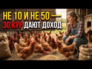 Не 10 и не 50: точное количество кур, которое реально начинает приносить стабильные деньги