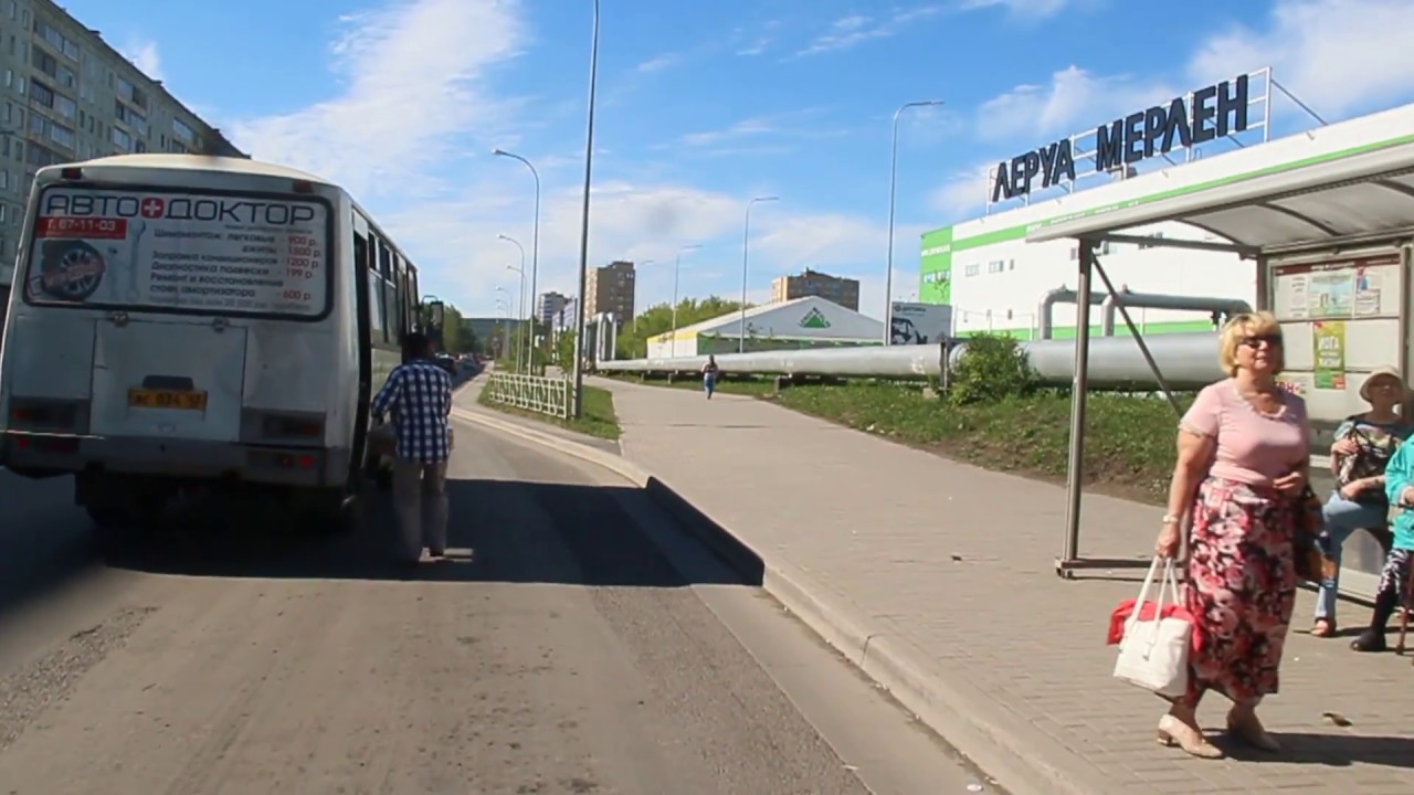 Кемерово. Автобус 23 - "Водолей". Bus route 23, destination - "AQUARIUS" смотреть онлайн