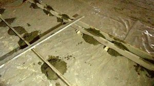 заливка полов опилкобетоном  1