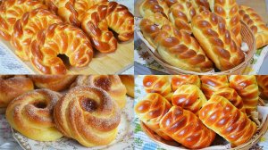 7 СПОСОБОВ формирования красивых булочек. 🥰Выпечка из дрожжевого теста.| Танюшина кухня