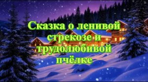 Детская песня-сказка о ленивой стрекозе и трудолюбивой пчёлке ( караоке версия)