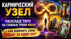 Кармический узел. Главные уроки июля - Таро расклад.