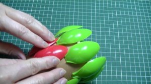 ИДЕЯ ИЗ ОДНОРАЗОВЫХ ЛОЖЕК И СТАКАНЧИКА # ПОДЕЛКИ СВОИМИ РУКАМИ #