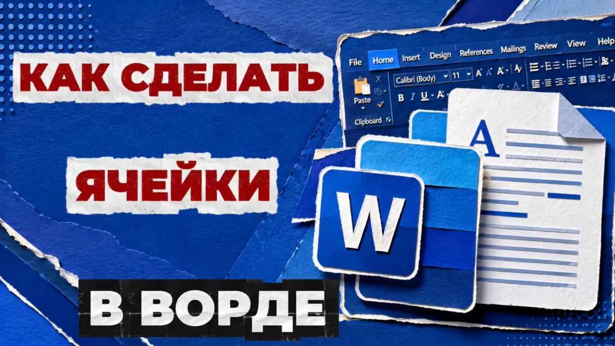 Как сделать ячейки в ворде?