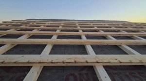 Каркасный мини дом 4х5 с террасой своими руками. Ветрозащита мембрана.
