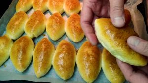 ПИРОЖКИ как Пух с КВАШЕНОЙ КАПУСТОЙ. Потрясающее Быстрое тесто, пышное и мягкое.