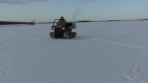 САМОДЕЛЬНЫЙ ГУСЕНИЧНЫЙ ВЕЗДЕХОД «ОНДАТРА»- ЗИМНИЕ ПОКАТУШКИ!