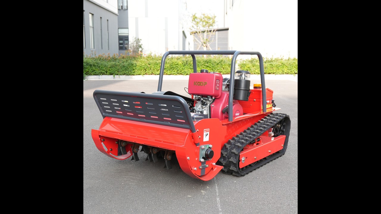 0227 2Радиоуправляемый мульчер / гусеничная газонокосилка (R80 / R100 / R120) — “вездекос” смотреть онлайн