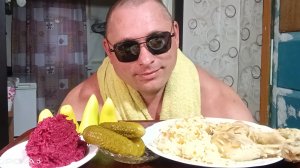 Мукбанг/Обжорыч/Рис с курицей/