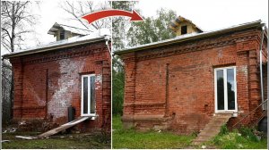 Дом 1911 года: отмываем стены после протечек и вандалов!