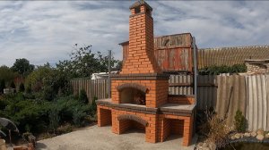 Строим мангал/барбекю из кирпича.