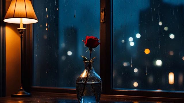 Late Night Jazz ｜ Rainy Window City Lights смотреть онлайн