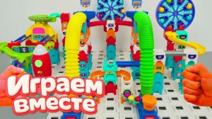 АСМР ГОРКИ С ШАРИКАМИ ДЛЯ ДЕТЕЙ 🏁 КОНСТРУКТОР ЛЕГО ВИТЕХ ДЛЯ ДЕТЕЙ ЧАСТЬ 20 🏁