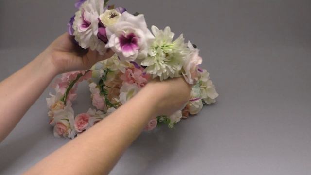 Веночки из декоративных цветов. смотреть онлайн