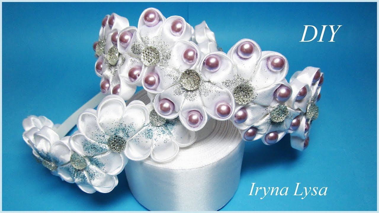 DIY Headband, Kanzashi, Tutorial смотреть онлайн