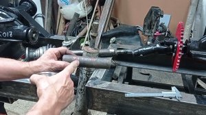 Кардан из ШРУСа  и крестовины для мини погрузчика.