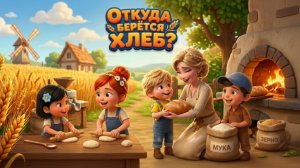 Откуда берётся хлеб? Хлебный Патруль и Секрет Мельницы ✨ От зернышка до батона!