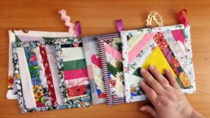 Простые и красивые прихватки из лоскутков. Все отходы ткани в дело. Шью для себя и дарю друзьям.