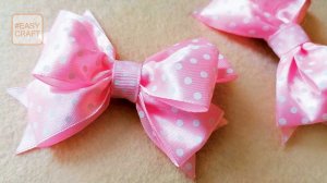 🎀 Простой бантик из ленты 2,5 см 🎀 Заколка с бантиком своими руками 🎀 Украшение для волос 🎀