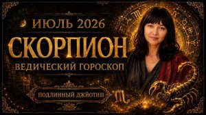 Скорпион на Июль 2026 - Ведический гороскоп Джйотиш   Главные события месяца
