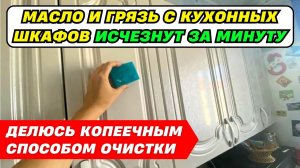 Жир ИСЧЕЗАЕТ на ГЛАЗАХ ✅ Показываю, как отмыть Кухонные фасады от жира