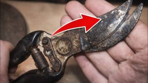 Как заточить секатор до бритвенной остроты за 2 минуты!