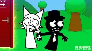 Incredibox Sprunki КУБИЧЕСКОЕ БЕЗУМИЕ! Хорнстромп анимации на русском_4