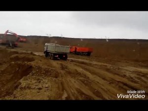 Камаз 713 рулят пагрузка гравия
