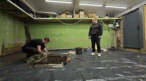 РЕМОНТ УБИТОГО ПОЛА В ГАРАЖЕ