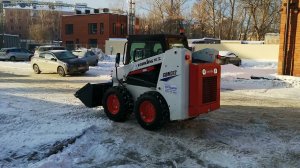 Мини погрузчик Lonking 312. Уборка снега в Барнауле.
