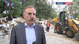 В Люберцах продолжается снос незаконных торговых объектов