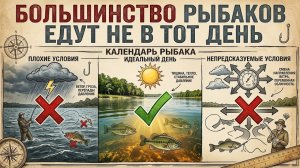 Почему рыба не клюет? 90% рыбаков абсолютно неправильно понимают влияние погоды