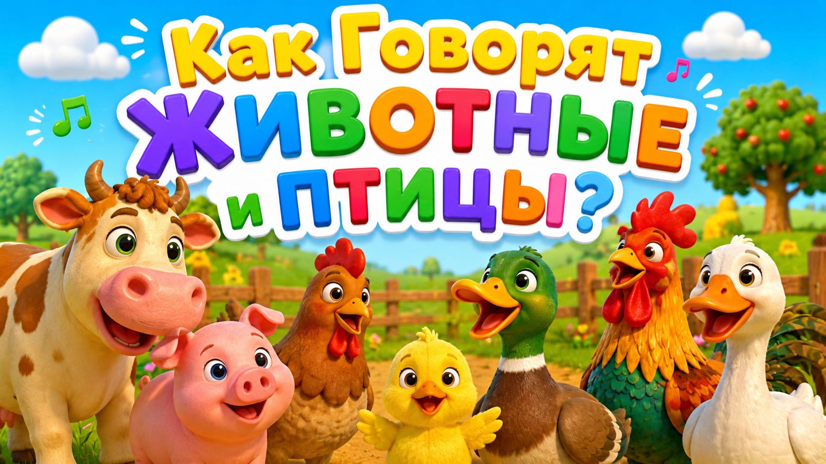 Как Говорят ЖИВОТНЫЕ и ПТИЦЫ? Мини Сборник! | Мультики для малышей