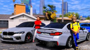 ОПЕРСКАЯ ЕЗДА В GTA 5 - ДВЕ BMW M5 F90 АХМЕДА WENGALLBI ПРОТИВ BMW M5 F90 ASCO! 🌊ВОТЕР