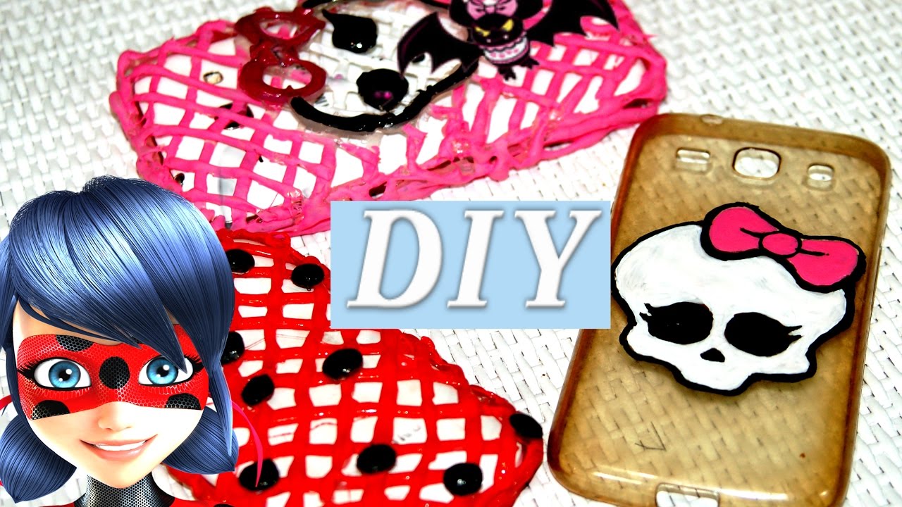 DIY Леди БАГ и Монстер Хай - чехол для телефона своими руками смотреть онлайн