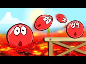 КРАСНЫЙ ШАРИК 4: ПОЛ ЭТО ЛАВА ЧЕЛЛЕНДЖ ШАР мультик игра   RED BALL 4 Volume 5 INTO THE CAVE