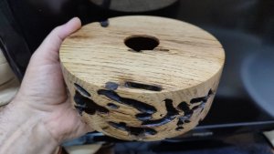 Эксклюзивная ваза из ореха пекан.
