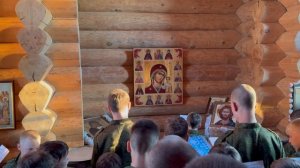 Молитвенное правило в Казанской часовне лагеря «Архистратиг»