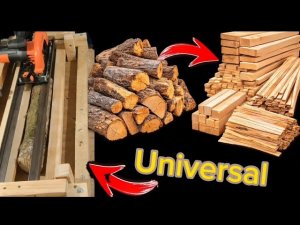 Самодельная Пилорама дачника. Доски из дров.