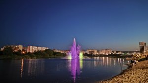 Пенза. Вечерняя новая набережная в арбеково. Лэйк парк.